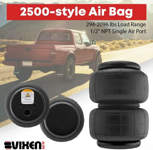 Miniatura 6 de Vixen Air 1/2" NPT Suspensión de un solo puerto de aire. Air Spring / Air Bag VXD2500