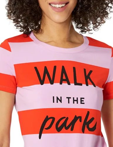 Miniatura 5 de Camiseta de manga corta con cuello redondo y ajuste clásico para mujer, paquete múltiple