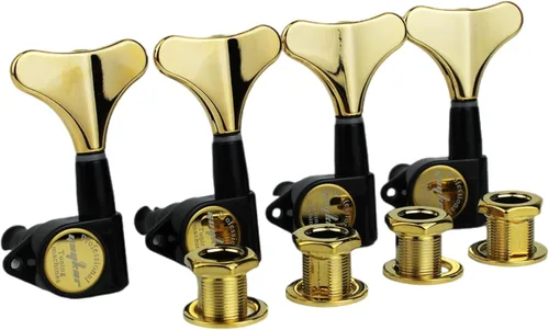 Miniatura 22 de Guyker Afinadores de Bajo para Guitarra (2R + 2L) - Clavijas de afinación con relación 1:17, cabezal sellado, reemplazo de máquina de afinación