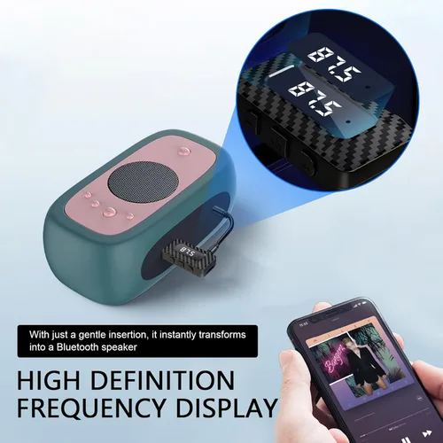 Miniatura 6 de Receptor Bluetooth USB para automóvil, adaptador de audio inalámbrico Bluetooth 5.3, fuente de alimentación USB, adaptador de conector auxiliar