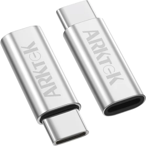 ARKTEK Adaptador USB-C i OS Lightning (hembra) a USB tipo C (macho), solo adaptador de carga para iPhone 16 15 Series Galaxy S24/Note 20, Pixel 8 y
