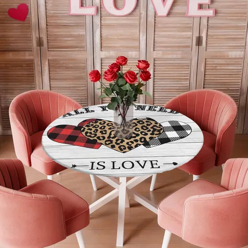 Miniatura 36 de Mantel redondo ajustado con diseño floral de mandala aguamarina, estilo étnico bohemio con borde elástico, impermeable, mantel circular de flores