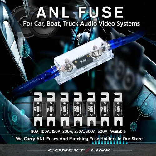 Miniatura 7 de ANL80-5 80 A Amp ANL Fusible de hoja niquelado paquete de 5