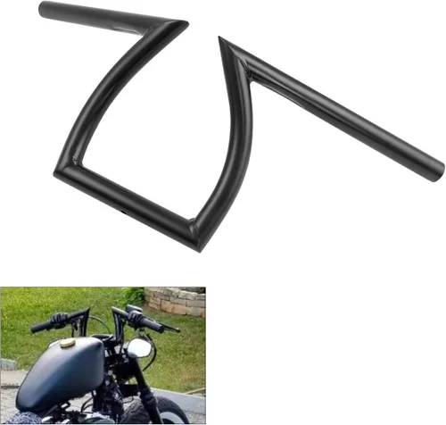 Miniatura 7 de TCMT Manillar de Arrastre Cromado Compatible con Todas las Motocicletas de Barra Z de 1 Pulgada Honda Yamaha Suzuki Kawasaki Triumph BSA Indian
