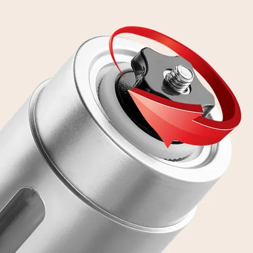 Miniatura 6 de SHINEOFI Molinillo de café de mano portátil de acero inoxidable de molienda de espesor ligero molino de frijol manual para uso en casa de camping
