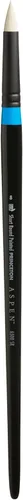 Princeton Artist Brush Co. Aspen Series 6500 – Mango largo corto puntiagudo redondo tamaño 8 – Pincel redondo sintético único redondo para pintura