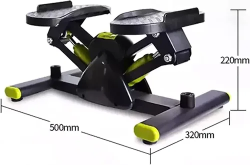 Miniatura 7 de Escalera para ejercicio, mini escalones con banda de resistencia, paso a paso hidráulico con monitor LCD y bandas de resistencia para entrenamiento