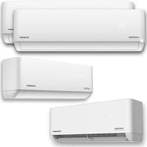 Miniatura 7 de Quad Split 36000 BTU 3-Ton Quantum Ultra Wi-Fi 22.5 SEER Energy-Star Multi (4) Zona Montaje en Pared Aire Acondicionado Bomba de calor 230 voltios