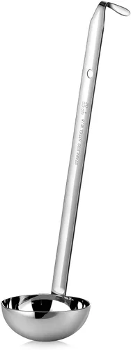 Miniatura 13 de meekoo 3 Piezas Cucharones de Acero Inoxidable Cucharón de Sopa con Mango con Borde de Vertido para Cocina Cocinando Sopa Salsa (3 oz)