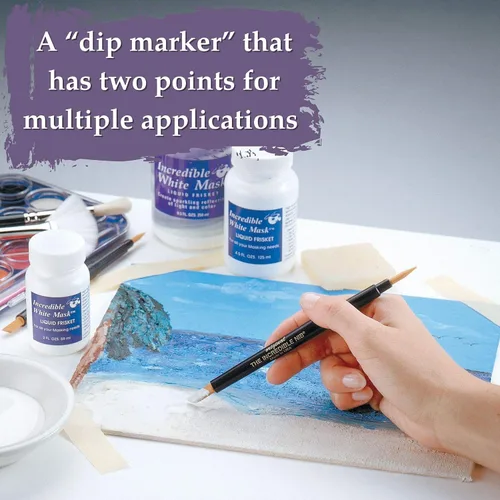Miniatura 5 de Grafix Frisket - Kit de acuarela, 2 onzas líquidas (paquete de 1), color blanco