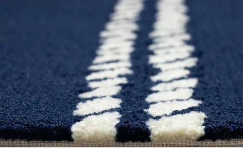 Miniatura 7 de Liora Manne CAPR5163633 - Alfombra costera para interiores y exteriores, color azul marino, 2 pies x 5 pies Cuerdas Navy