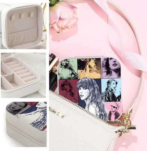 Miniatura 6 de asklove Joyero pequeño para álbumes de fans de T-S, joyería de viaje inspirada, regalo para amantes de la música, joyero de viaje para anillos