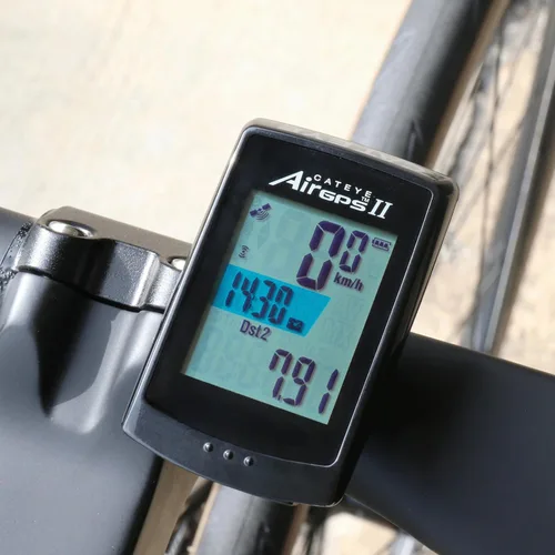 Miniatura 3 de CATEYE AirGPS - Computadora de bicicleta recargable por USB - Computadora de ciclismo GPS con Bluetooth ANT+, velocímetro de bicicleta GPS, montaje