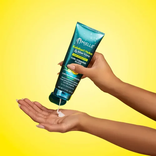 Miniatura 7 de Mielle Curl Forming Glaze – Kalahari Melón & Aloe Vera Gel de peinado de hidratación profunda para cabello seco, rizado y texturizado – Mejora