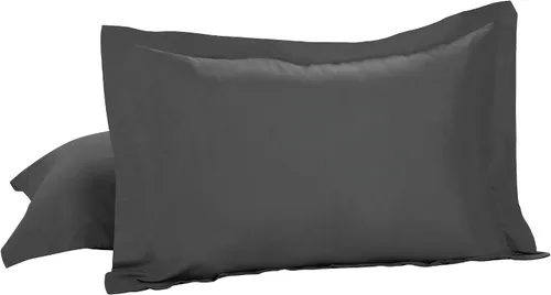 Miniatura 15 de Today's Home Fundas de almohada a medida, diseño de mezcla de algodón, estándar, color negro, paquete de 2