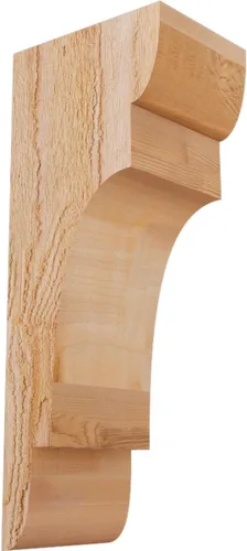 Miniatura 28 de Ekena Millwork COR04X12X12NEB00RWR 4 pulgadas de ancho x 12 pulgadas de profundidad x 12 pulgadas de alto New Brighton Rough Sawn Corbel, cedro rojo