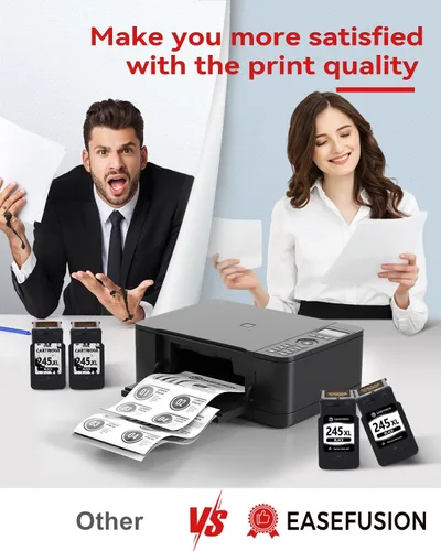 Miniatura 5 de EaseFusion - Cartuchos de tinta 245XL de repuesto para cartuchos de tinta negra 245XL de Canon, 245 XL, PG-245, PG-245XL para impresoras Canon Pixma