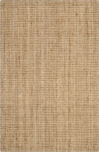 Safavieh Natural Fiber Collection NF747A tapete de yute natural tejido a mano (5" x 8"), Yute, Natural