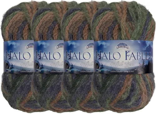 Miniatura 39 de JubileeYarn Halo Fables Yarn - 100g/Skein Bulky Polyester - North Wind Sun - 2 Skeins