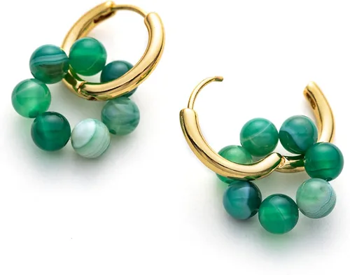 Miniatura 2 de C.Paravano Aretes de aro para mujer Aretes de aro Aretes colgantes para mujer