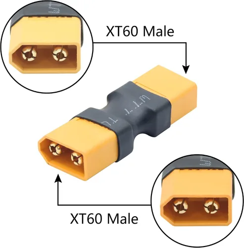 Miniatura 3 de 2 pares de adaptadores de conector XT60, XT60 macho y hembra sin adaptador de cable convertidor para RC Lipo batería Drone Toy Car etc