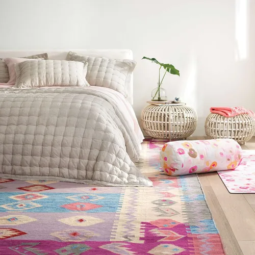 Miniatura 2 de Pine Cone Hill Lush Linen - Funda de almohada natural, tamaño europeo, patrón sólido neutro
