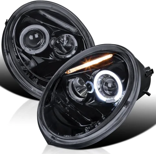 Miniatura 11 de Volkswagen Beetle luces frontales halógenas proyectoras., Plateado