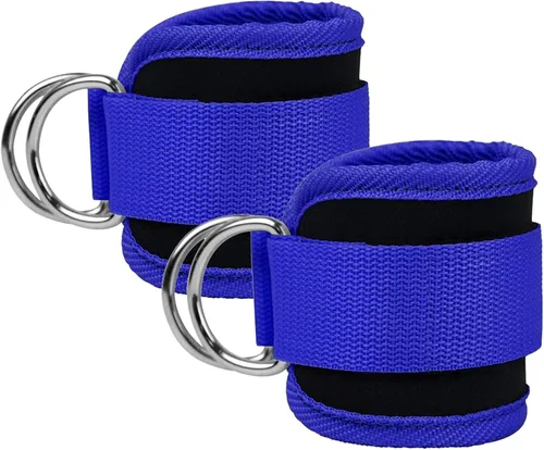 Miniatura 12 de Correas para Tobillo Bandas de Resistencia para Tobillo Puños para Muñeca Correas Acolchadas Ajustables Fitness Glúteo Kickback Anillo en D