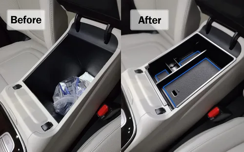 Miniatura 2 de Organizador de consola central TACOBRO Compatible con Hyundai 2022-2024 Tucson Plug-in Hybrid/Hybrid todos los acabados y Tucson Gas Limited y Santa