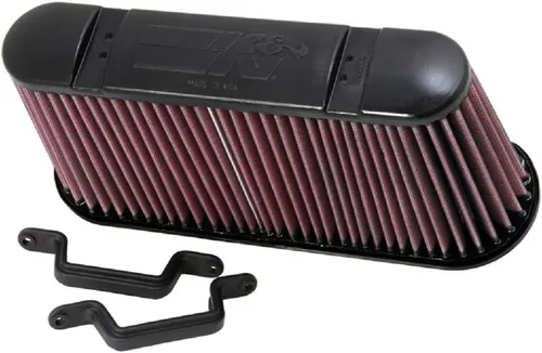 K&N Filtro de aire de alto flujo original de por vida para motor: aumenta la potencia y la aceleración, lavable, premium, filtro de aire de repuesto