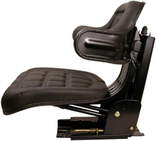 Miniatura 3 de Nuevo asiento de tractor universal negro con base y pistas compatible con Ford New Holland Case-IH