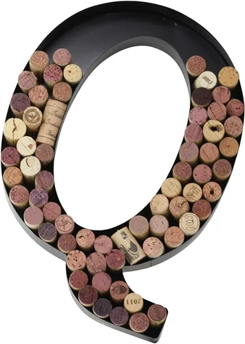 Miniatura 24 de Made Easy Kit Letra de metal para corchos de vino, monograma para atesorar recuerdos y soporte con kit de montaje en pared gratuito A-Z