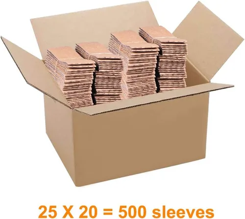 Miniatura 6 de SPRINGPACK - Fundas de café – 500 fundas desechables corrugadas para tazas calientes – Fundas de papel kraft protectoras con aislamiento térmico