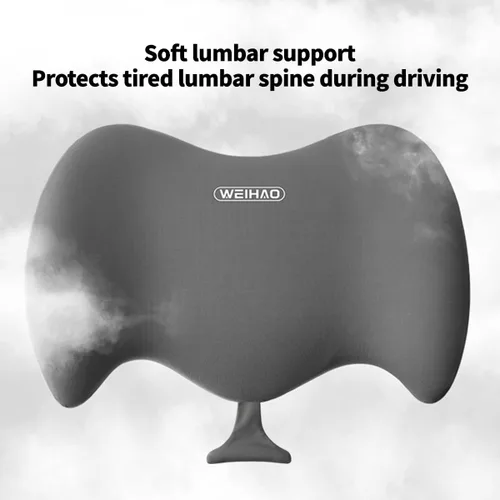 Miniatura 3 de Almohada de apoyo lumbar, almohada lumbar de espuma viscoelástica para aliviar el dolor de espalda, almohada lumbar ergonómica aerodinámica