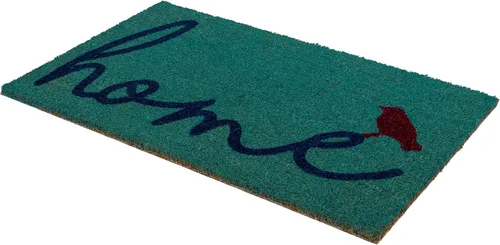 Miniatura 68 de Fab Habitat Felpudo extra grueso, tejido a mano, duradero, fibra de coco natural, entrada, puerta delantera, porche, patio, pájaros en rama, gris