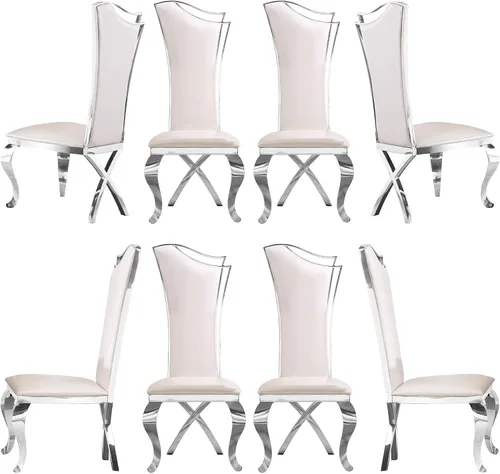 Miniatura 16 de ACEDÉCOR Juego de 2 sillas de comedor de terciopelo, sillas de cocina tapizadas de lujo negras con respaldo alto aerodinámico, modernas y hermosas