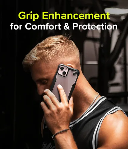 Miniatura 3 de Ringke Fusion-X - Funda compatible con iPhone 13, parte trasera dura transparente, resistente, a prueba de golpes, avanzada funda protectora