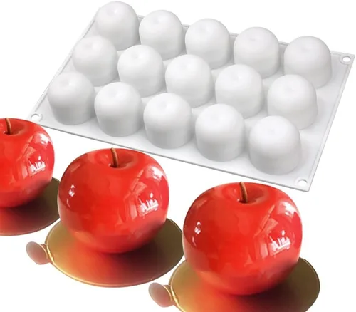 Miniatura 23 de Molde de silicona para hornear, antiadherente, pastelería, chocolate, pastel, postre, herramientas de decoración (limón V_11.8x6.8x0.11 pulgadas)
