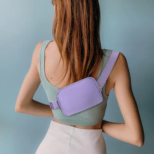 Miniatura 60 de Riñonera cruzada para mujeres y hombres, bolsa para cinturón para senderismo con correa ajustable, riñonera para correr, entrenamiento, deportes