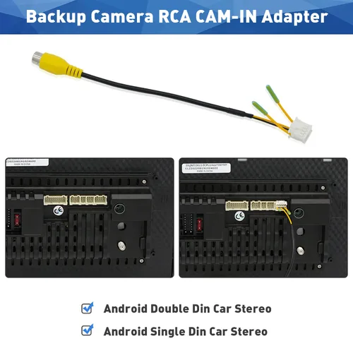 Miniatura 2 de Android Car Stereo Radio RCA Plug 10 Pin Radio Backup Cámara RCA Adaptador de cableado Cable conector