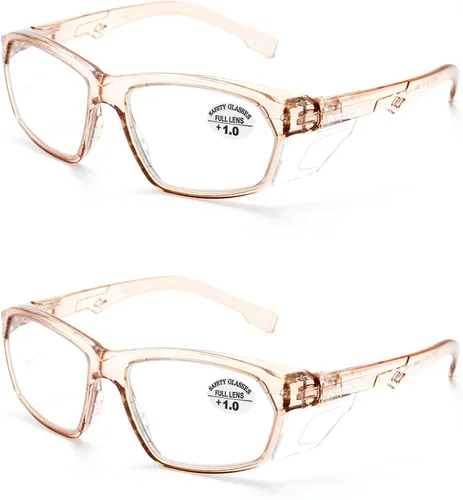 Miniatura 90 de ProtectX Elegantes gafas de seguridad antivaho y resistentes a los arañazos, gafas de protección UV, lentes de bloqueo de luz azul para hombres