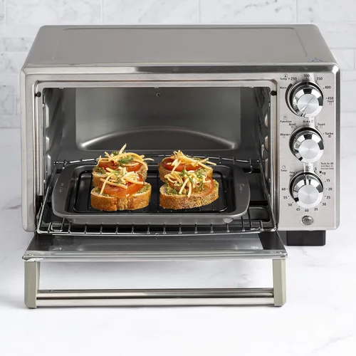 Miniatura 11 de Ecolution Juego de utensilios antiadherentes para horno tostador de 4 piezas, acero al carbono, fácil de limpiar y perfecto para porciones Gris