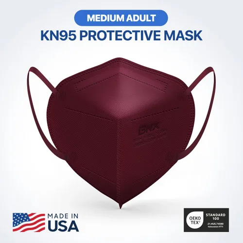 Miniatura 6 de AccuMed BNX KN95 Face Masks Made in USA (Adult Large, Adult Medium, Kids Small) (Earloop) (Model: E95/E95M/E95S)