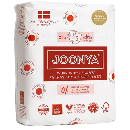 Miniatura 11 de Pañales Joonya para bebé, talla 2 S (3-5.9 kg) - 1 bolsa de 30 - Nueva gama - No tóxico, ecológico, ultra delgado, uso nocturno - Fabricado