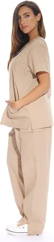 Miniatura 2 de Just Love uniforme médico con cuello en V para mujer