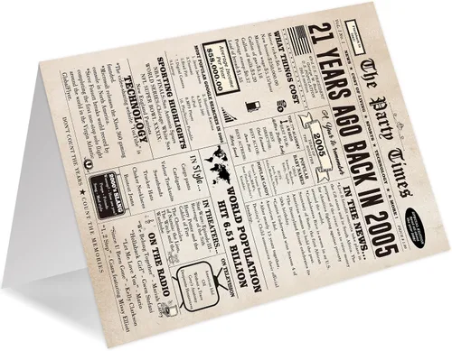 Miniatura 6 de Ziwenhu Tarjeta de regalo de feliz cumpleaños 21 para hombres y mujeres, divertidas decoraciones de fiesta de cumpleaños 21 para ella y él, el mejor