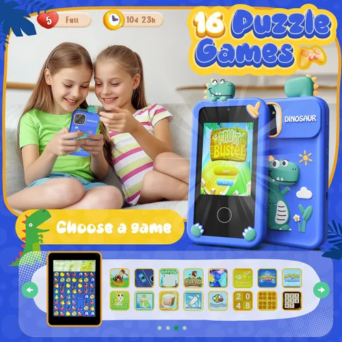 Miniatura 4 de Juguetes de teléfono inteligente para niños, juguetes de regalo de dinosaurios para niños de 3 a 9 años, regalos de Navidad, cumpleaños, mini