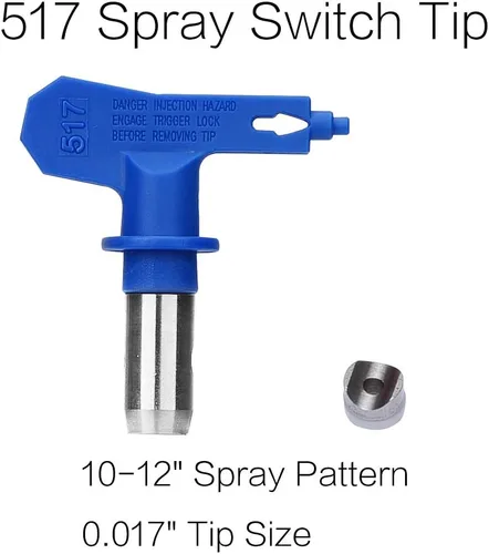 Miniatura 4 de FUNTECK Pistola pulverizadora sin aire compatible con pulverizadores de pintura sin aire Graco, incluyendo punta 517 y boquilla Gurad, 3600 PSI