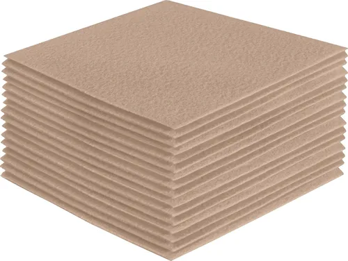 Miniatura 131 de FabricLA Hojas de fieltro acrílico para manualidades, cuadrados de fieltro precortados suaves de 4 x 4 pulgadas (3.9 in x 3.9 in), utiliza hojas
