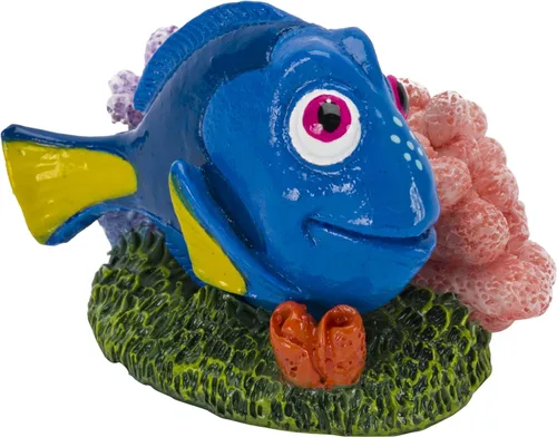 Miniatura 3 de Penn-Plax Finding Nemo on Coral Ornamento – Mini decoración de acuario para tanques o cuencos pequeños de agua dulce y salada – Diseño de coral